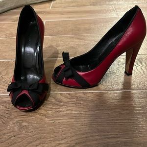 Marc Jacobs dark red retro styled heels size 39